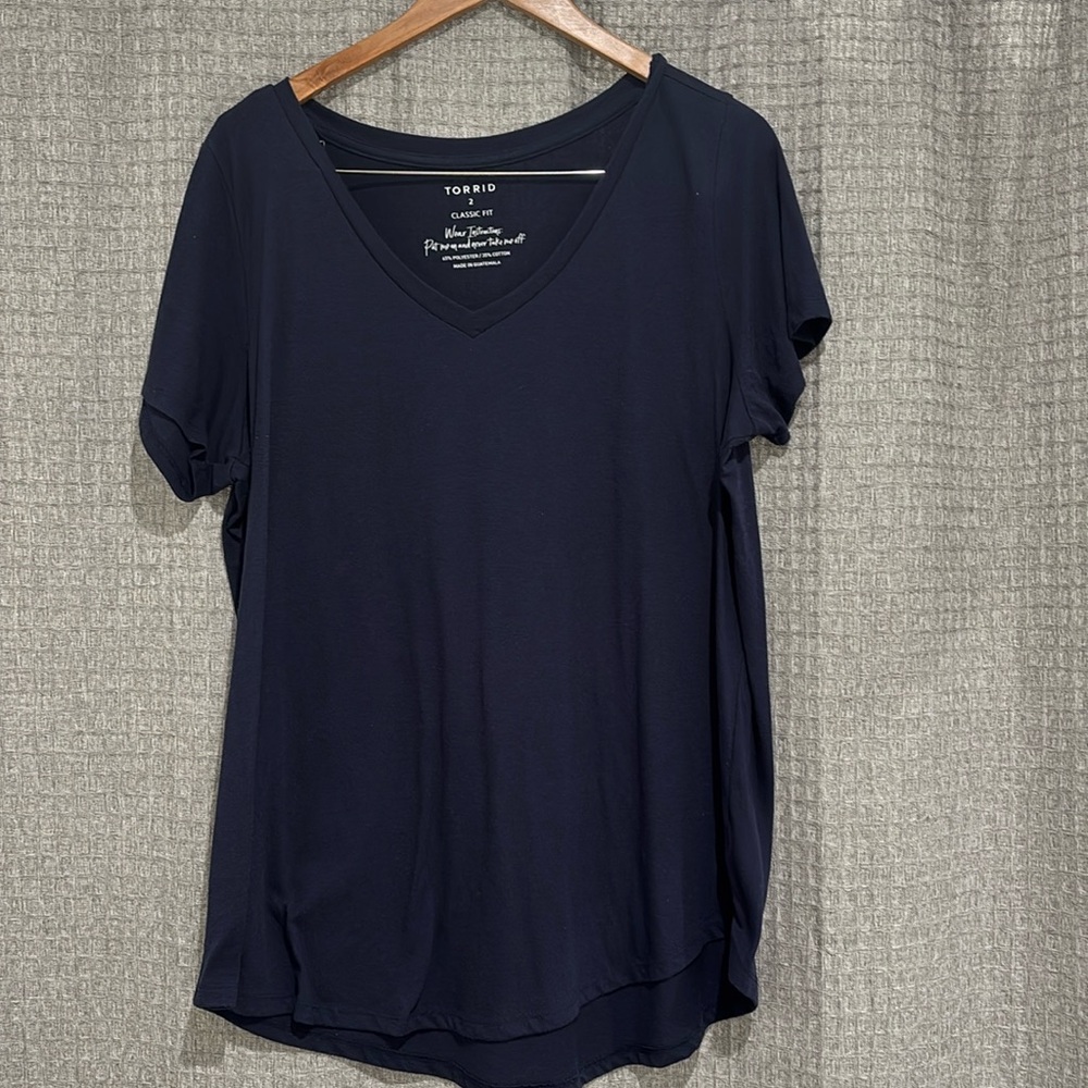Torrid Nave Blue Top Size 2